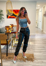 Load image into Gallery viewer, Asymmetrical denim top
