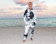 Load image into Gallery viewer, Men tie dye graphic hoodie and sweatpants set
