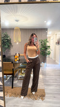 Cargar imagen en el visor de la galería, Striped mix waist pants
