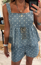 Load image into Gallery viewer, Polka daily denim 2 pcs set
