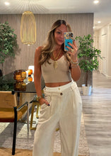 Load image into Gallery viewer, Linen double waist pants
