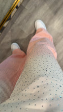 Load image into Gallery viewer, Rhinestone ombre denim jeans for woman
