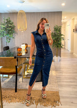 Cargar imagen en el visor de la galería, Denim ruched dress
