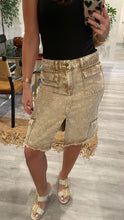 Load image into Gallery viewer, Denim mocha skirt
