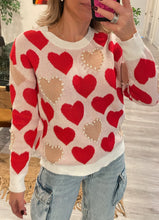 Cargar imagen en el visor de la galería, Pearls &amp; hearts sweater
