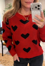 Load image into Gallery viewer, Valentines 26 red sweater
