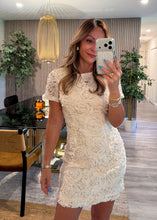 Load image into Gallery viewer, Lux floral pearls dress
