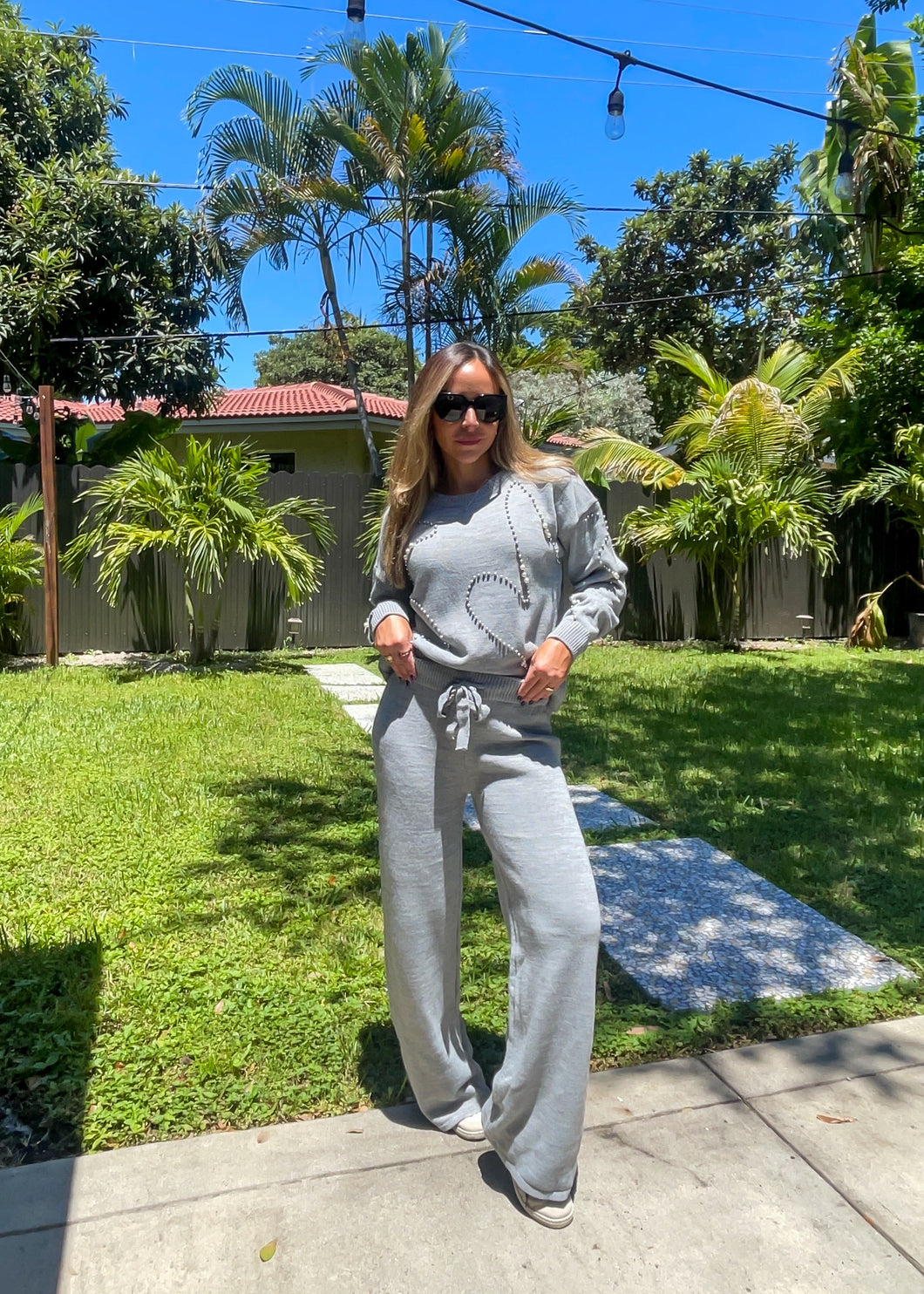 Pearls sweater and pants set