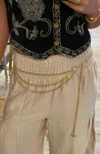 Load image into Gallery viewer, Sun triple chain belt
