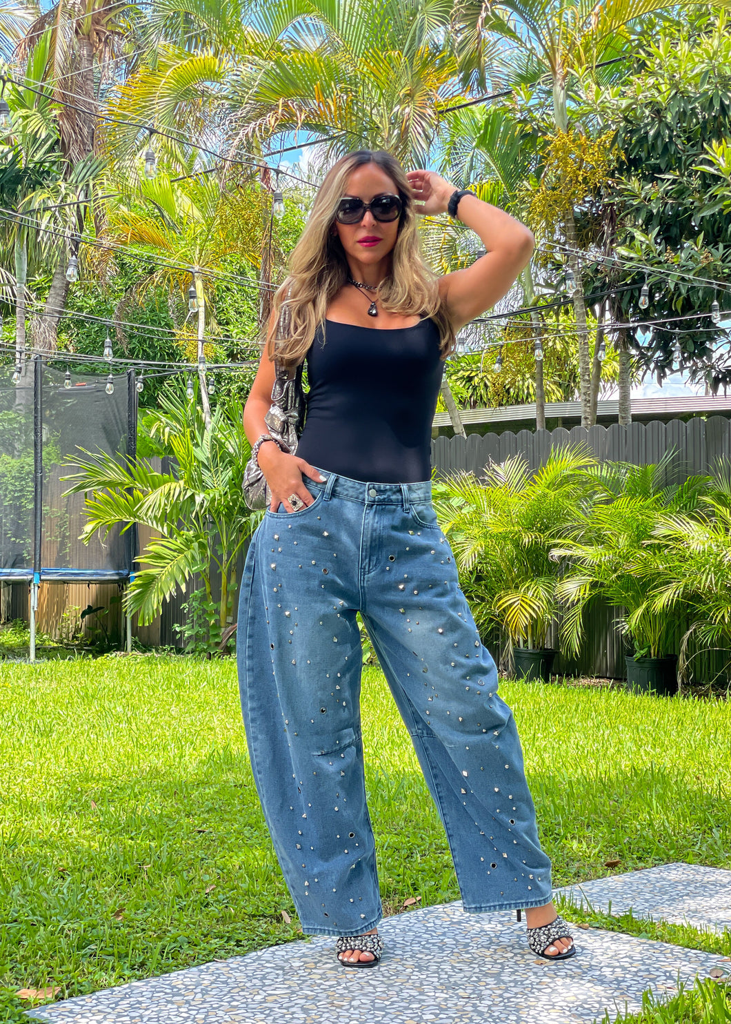 Stylish barrel jeans 26