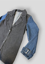 Load image into Gallery viewer, Two tone denim jacket
