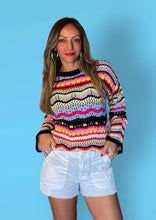 Load image into Gallery viewer, Multicolor knit sweater
