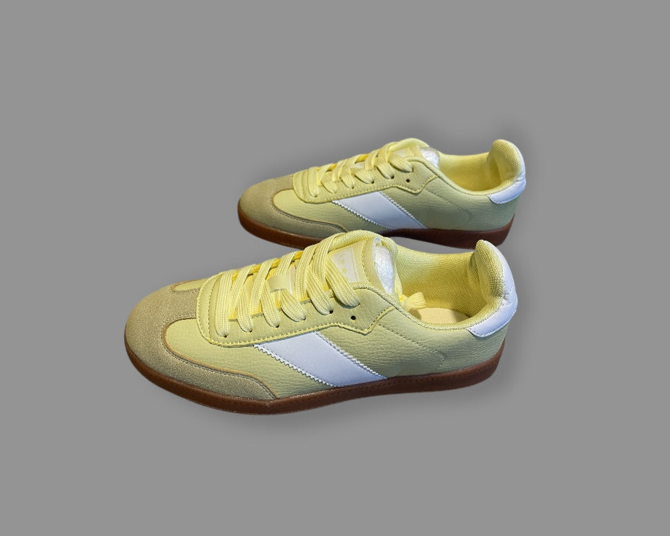 Butter yellow sneakers