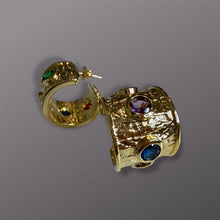 Load image into Gallery viewer, Round colorful earrings
