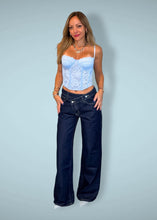 Load image into Gallery viewer, Asymmetrical dark jeans
