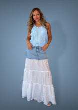 Load image into Gallery viewer, Maxi denim mix skirt
