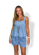 Load image into Gallery viewer, Polka daily denim 2 pcs set

