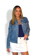 Load image into Gallery viewer, Stars denim fashion jacket
