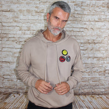 Load image into Gallery viewer, Happy face beige hoodie
