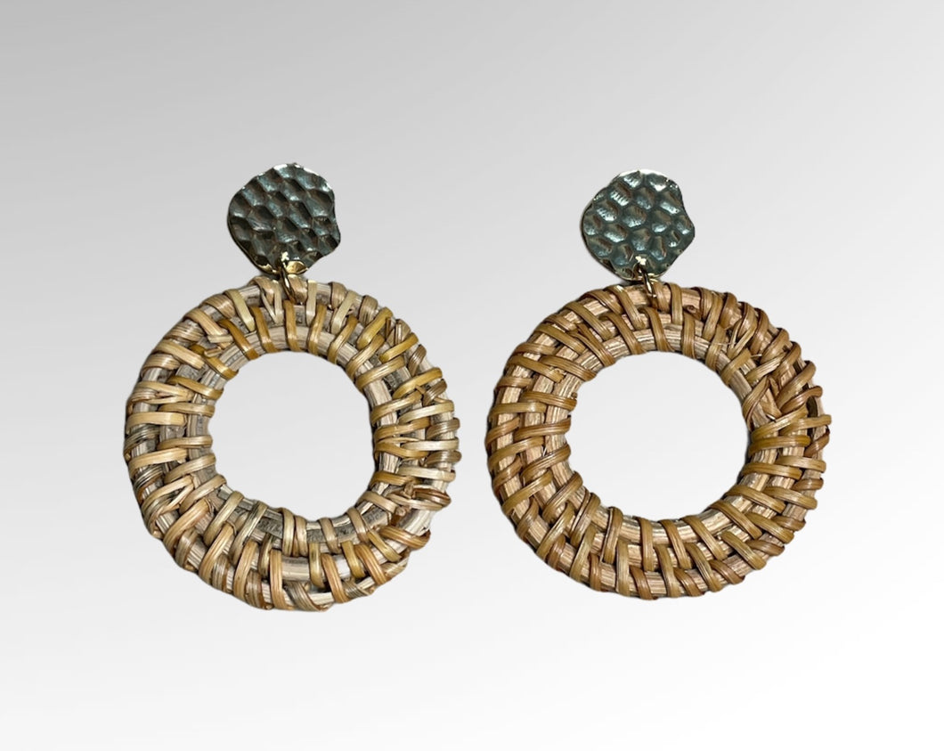 Boho braided earrings